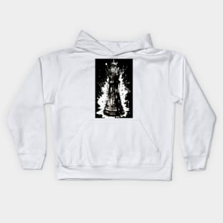 Bishop Chess Ink Painting Kids Hoodie